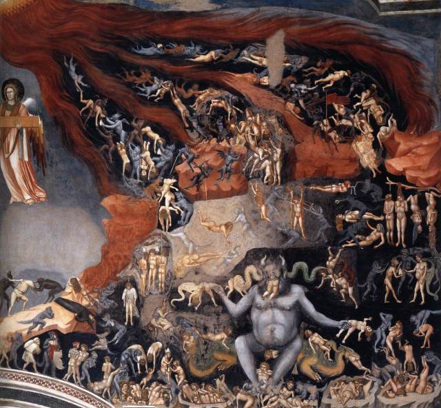 Giotto, Last Judgement 1306 detail